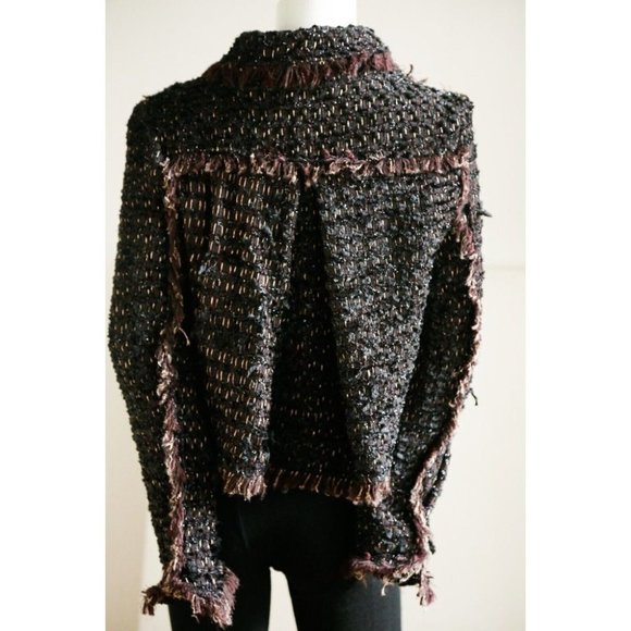 Brand NEW Pink Tartan Black Lavender Tweed Blazer 4 - Picture 6 of 8